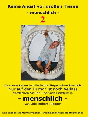 cover image of Keine Angst vor großen Tieren--menschlich--2